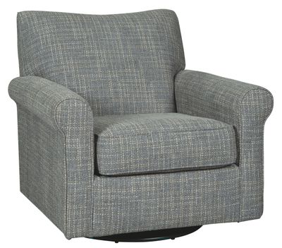 Renley - Swivel Glider Accent Chair - Ash - Gray