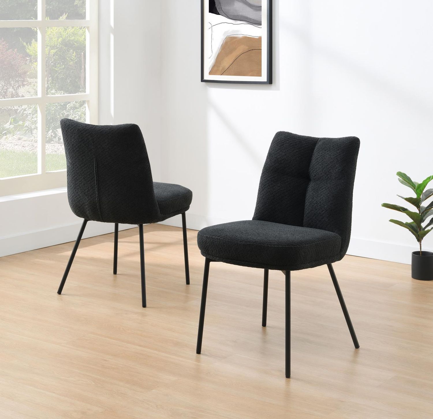 ST164 - Urban Slim Dining Chair - Black