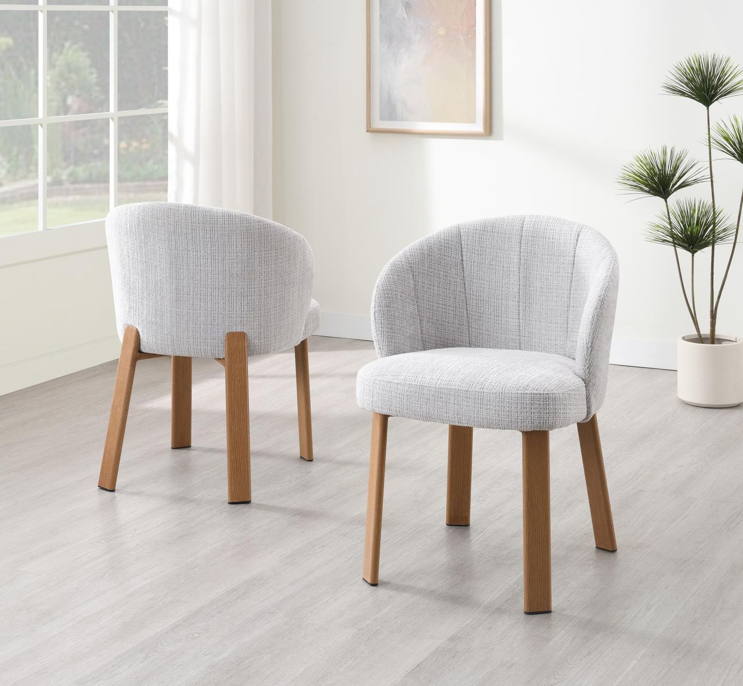 ST155 - Nordic Curve Chair - Light Gray