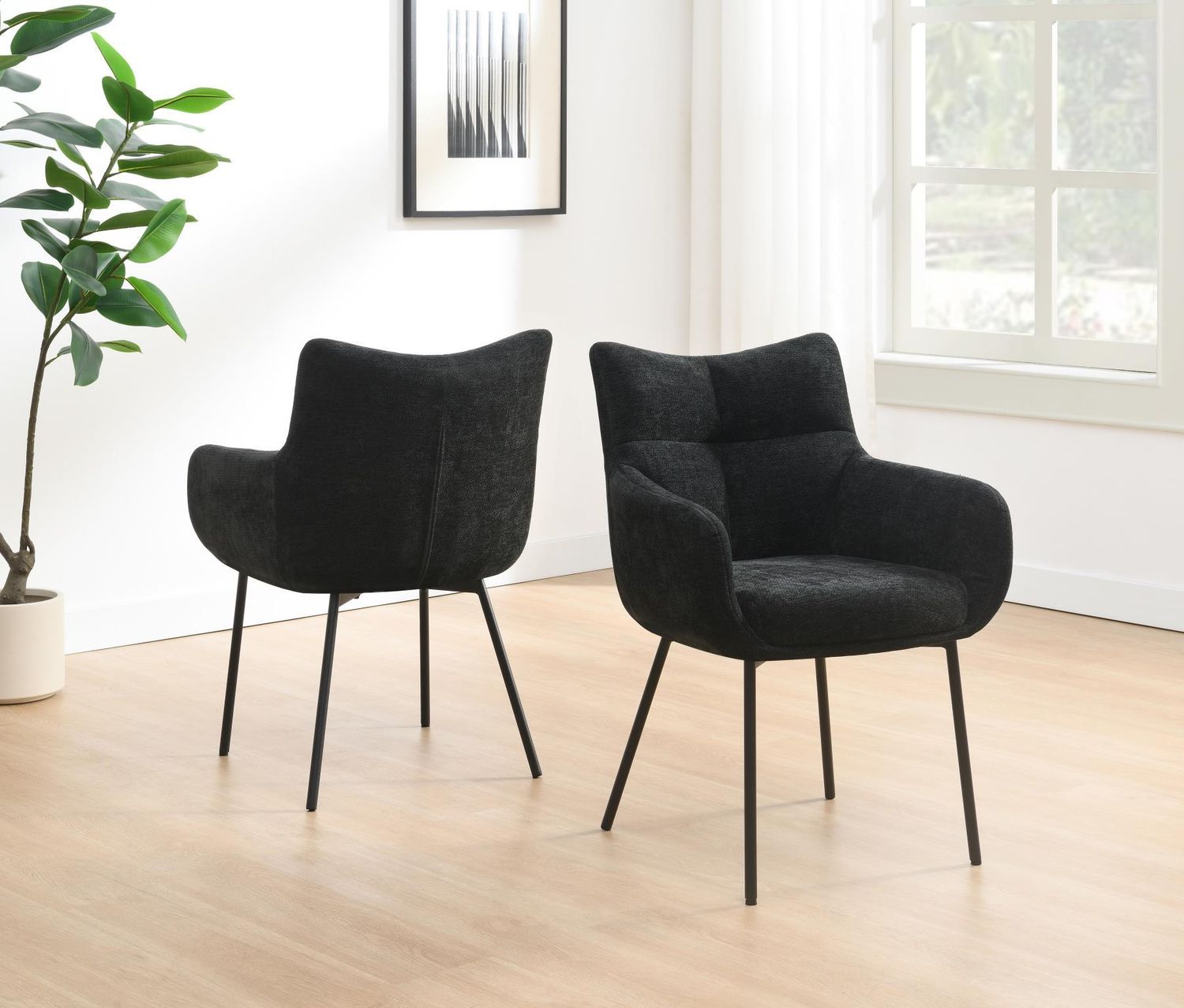 ST161 - Urban Quilted Armchair - Black