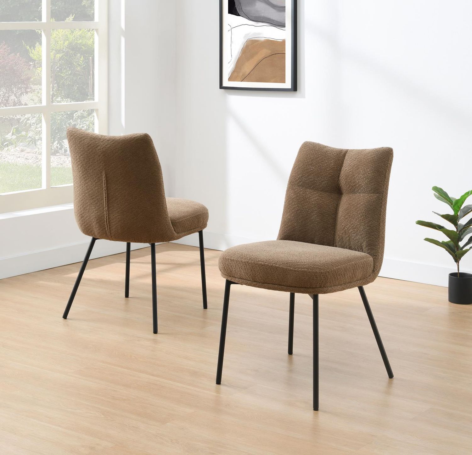 ST164 - Urban Slim Dining Chair - Brown - Light Brown