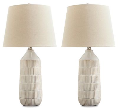Willport - Ceramic Table Lamp (Set of 2) - Off White