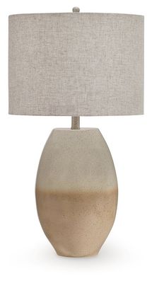 Linas - Metal Table Lamp - Cream / Beige