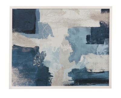 Construction Framed Print - Blue