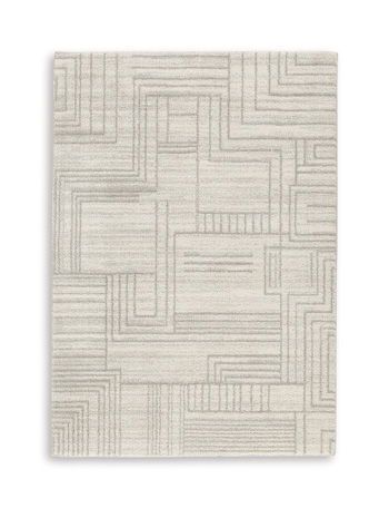 Dorwick - 5' x 7' Washable Rug - Gray / Ivory - Light Gray