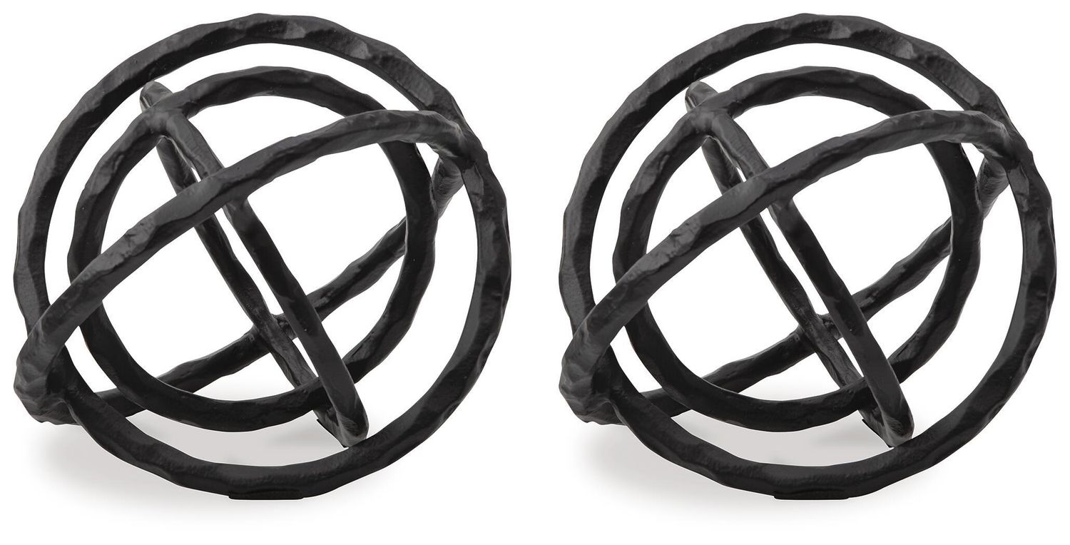 Barlee - Sculpture (Set of 2) - Black