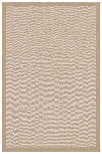 Karaden - Indoor/Outdoor 8' x 10' Rug - Brown / White - Light Brown