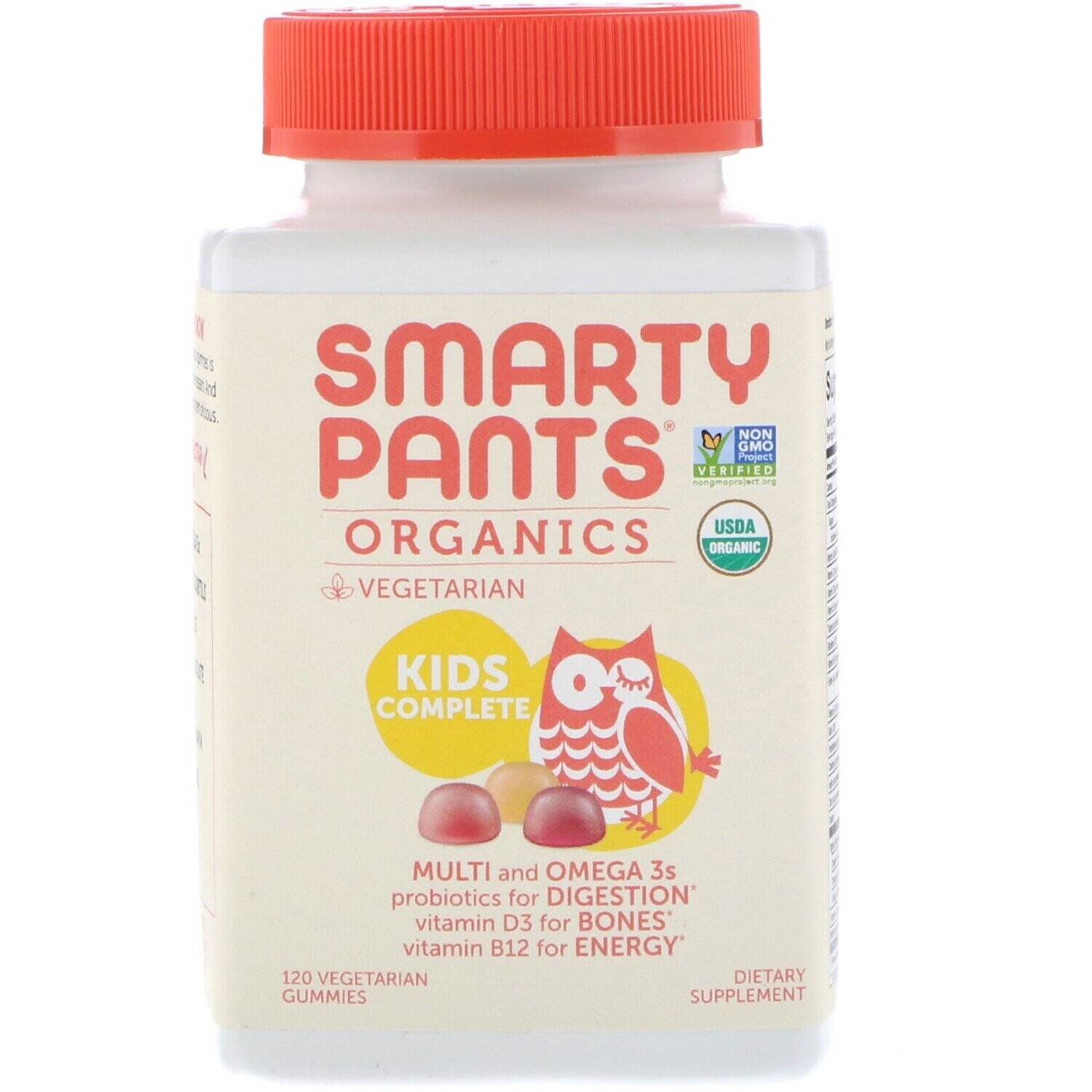 Smarty Pants Kids Complete Organic Vegetarian Gummies 120ct