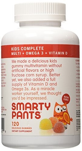 Smarty Pants Kids Complete Multi+ Omega 3 Gummies 120ct
