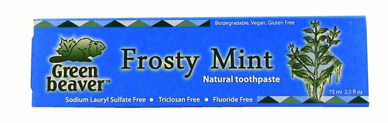 Green Beaver Frosty Mint Toothpaste 2.5oz