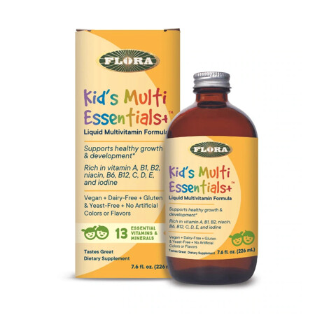 Flora&#39;s Kid&#39;s Multi-Essentials Liquid Multivitamin 7.6fl oz