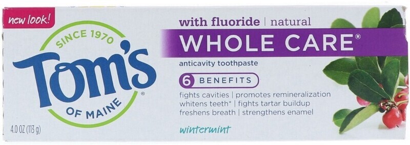 Tom's Whole Care with Fluoride - Wintermint 4oz