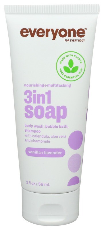 Everyone 3 in 1 Soap Vanilla Lavender Travel Size 2Fl oz