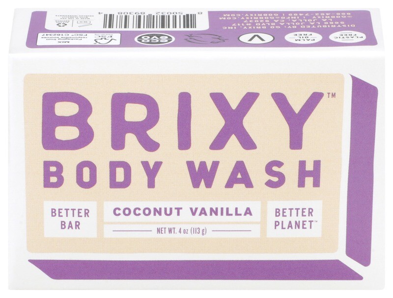 Brixy Body Wash Bar Coconut Vanilla