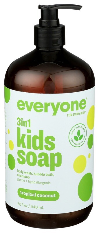 Everyone 3 in 1 Kids Soap Tropical Coconut 32oz