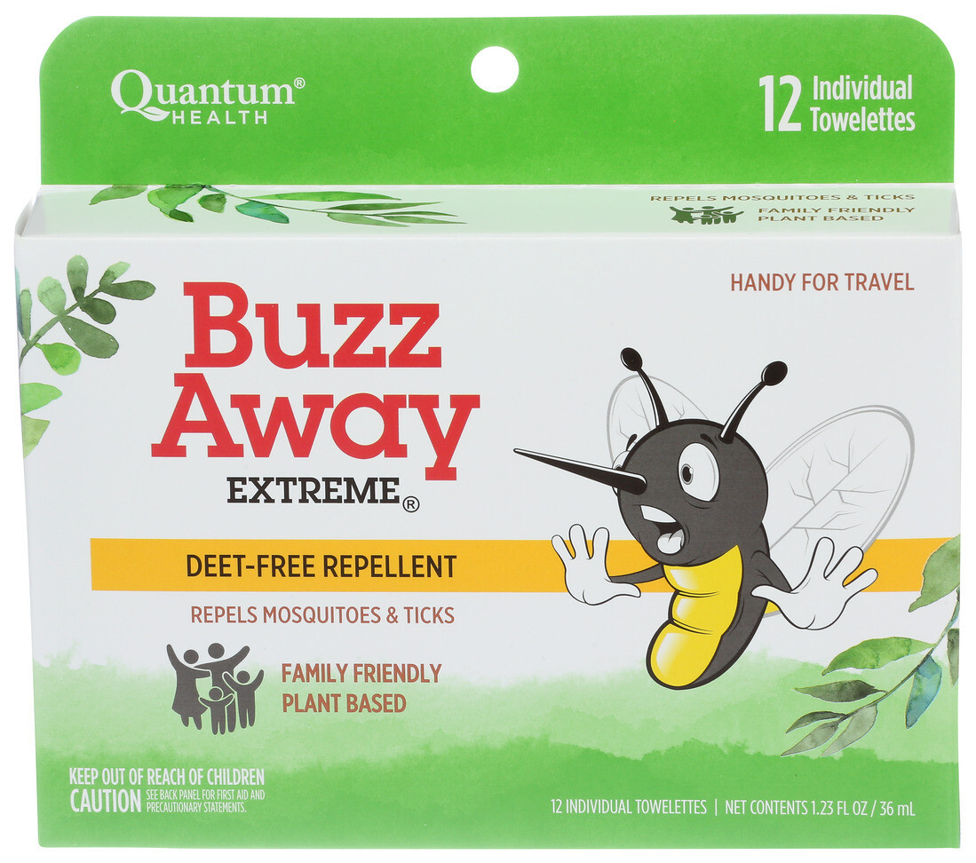 Buzz Away Insect Repellent Towelettes 12ct