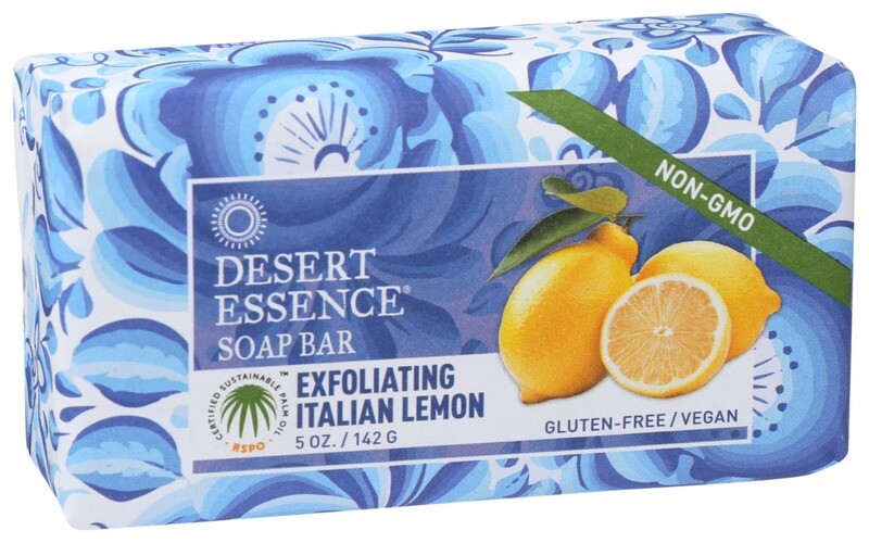 Desert Essence Soap Bar Exfoliating Italian Lemon
