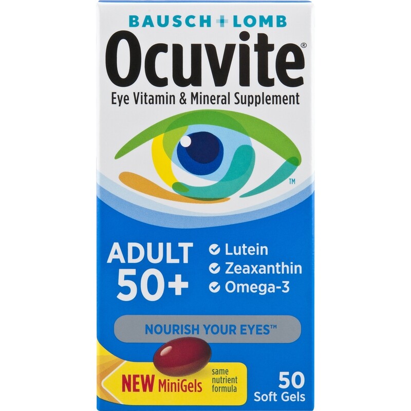 Ocuvite Adult 50+ Minigels 50ct