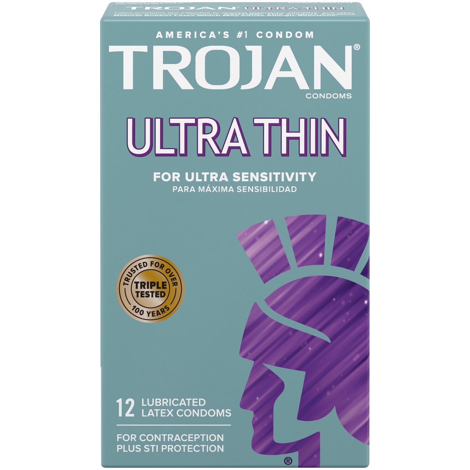 Trojan Ultra Thin Lubricated Condoms 12ct