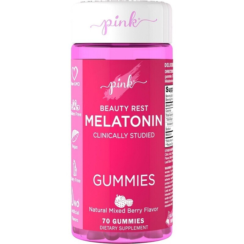 Pink Beauty Rest Melatonin 10mg Gummies 70ct