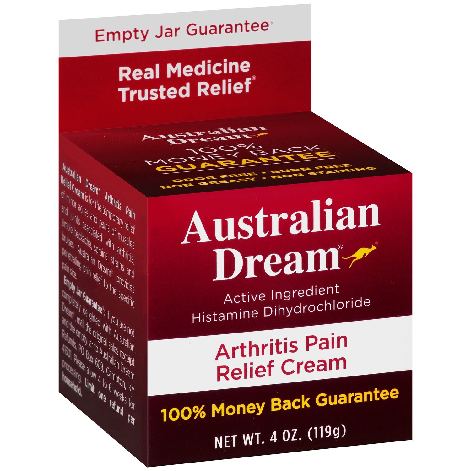 Australian Dream Arthritis Pain Cream 4oz
