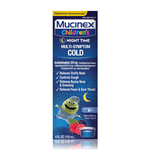 Mucinex Children&#39;s Multi-Symptom Cold Nighttime 4 fl oz