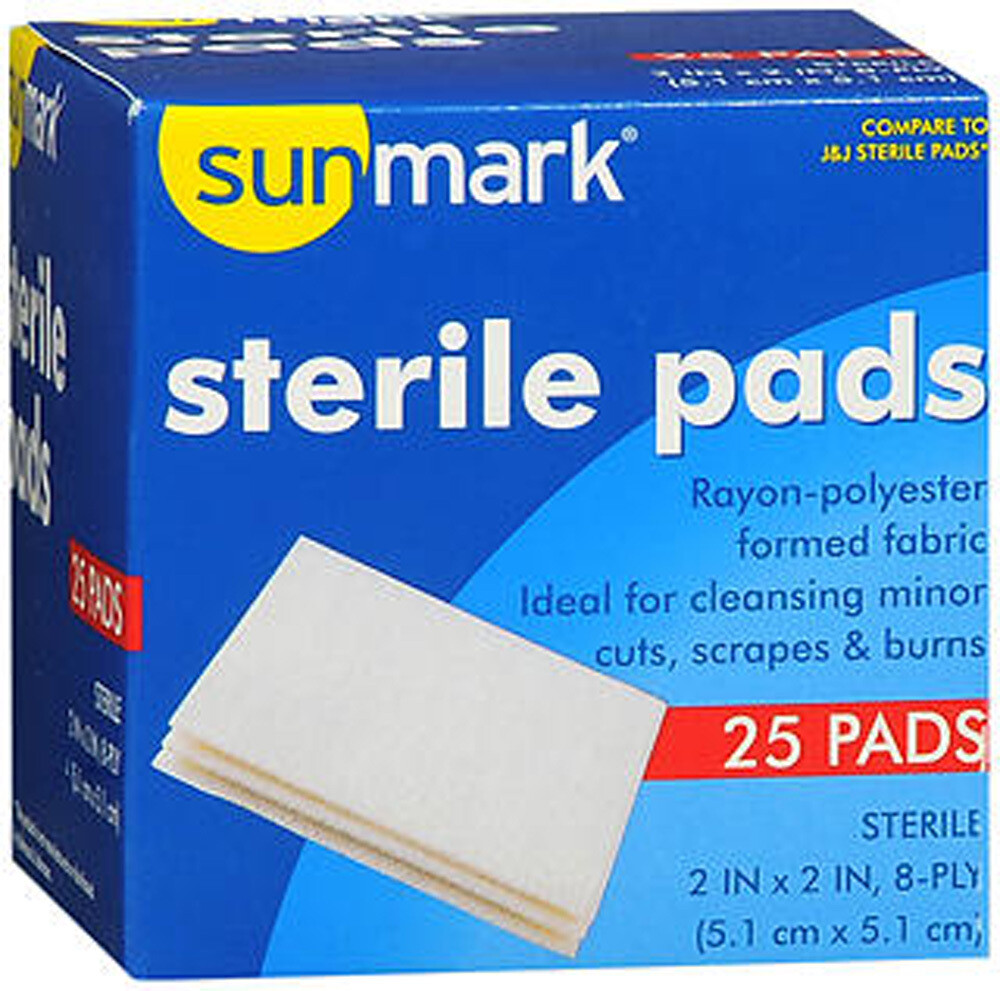 Sunmark Sterile Gauze Pads 2&quot;X2&quot; 8ply 25ct