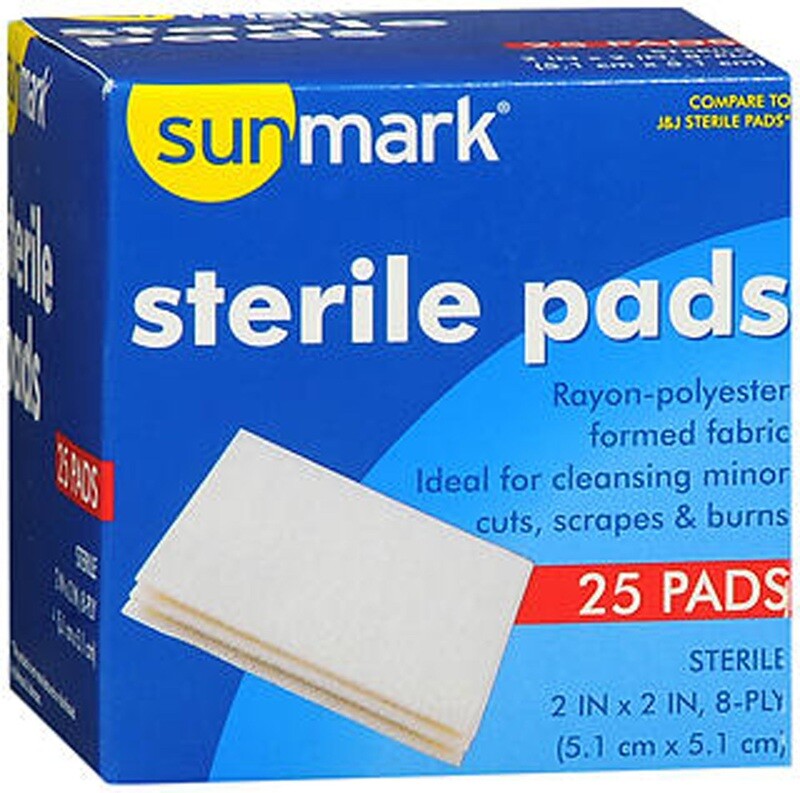 Sunmark Sterile Gauze Pads 2&quot;X2&quot; 8ply 25ct