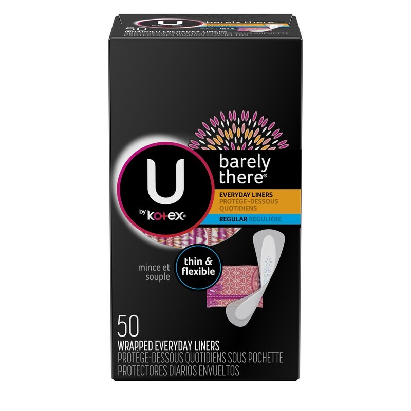 U By Kotex Bare Panty Liner 50ct