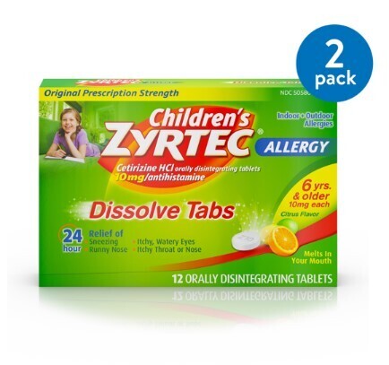 Children&#39;s Zyrtec 24-Hr Allergy Relief Tablets 12ct
