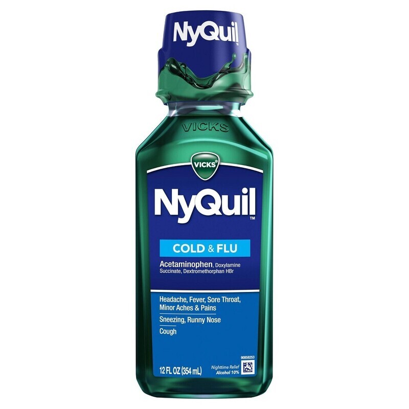 Vicks NyQuil Cold-Flu Liquid 12oz