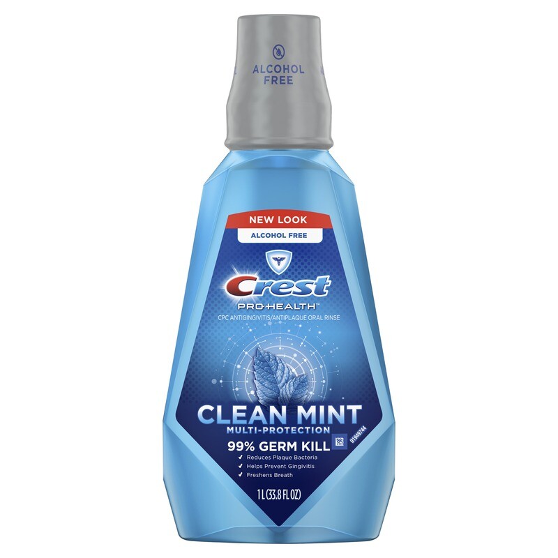 Crest Pro-Health Mouthwash Clean Mint 1L