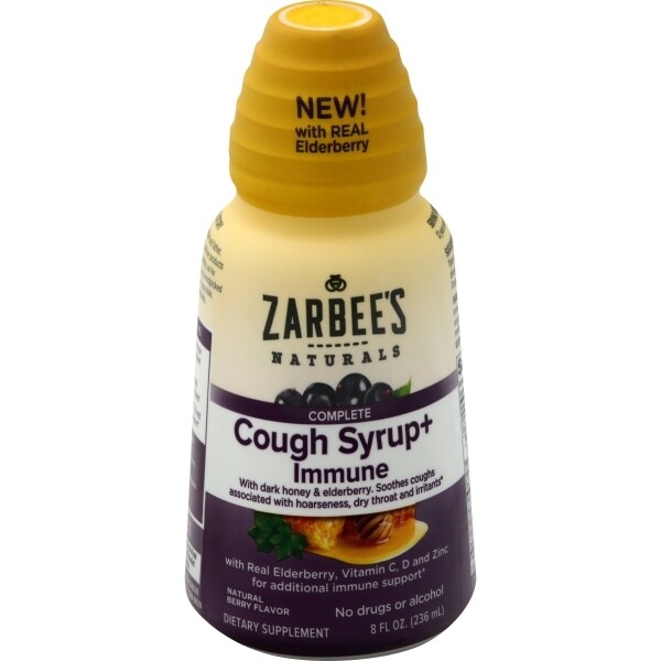 Zarbee&#39;s Adult Daytime Complete Cough Syrup + Immune