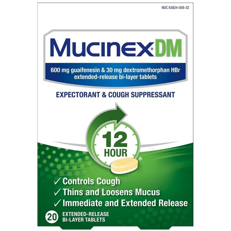 Mucinex DM ER 600-30mg Tablets 20ct