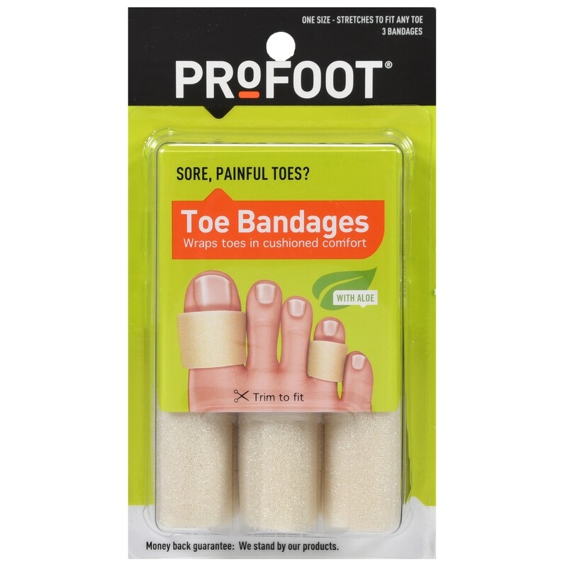 Profoot Toe Bandages 3ct