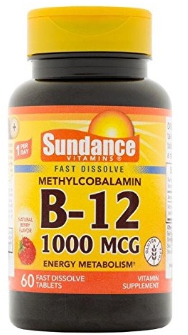 Sundance B-12 1000mcg Methylcobalamin Fast Dissolve Tablets 60ct