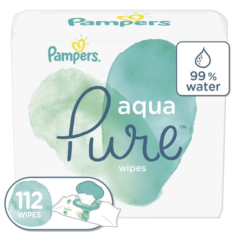 Pampers Aqua Pure Wipe 56x2