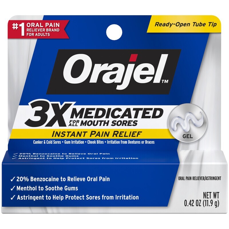 Orajel Mouth Sore Medicated Gel 0.42oz