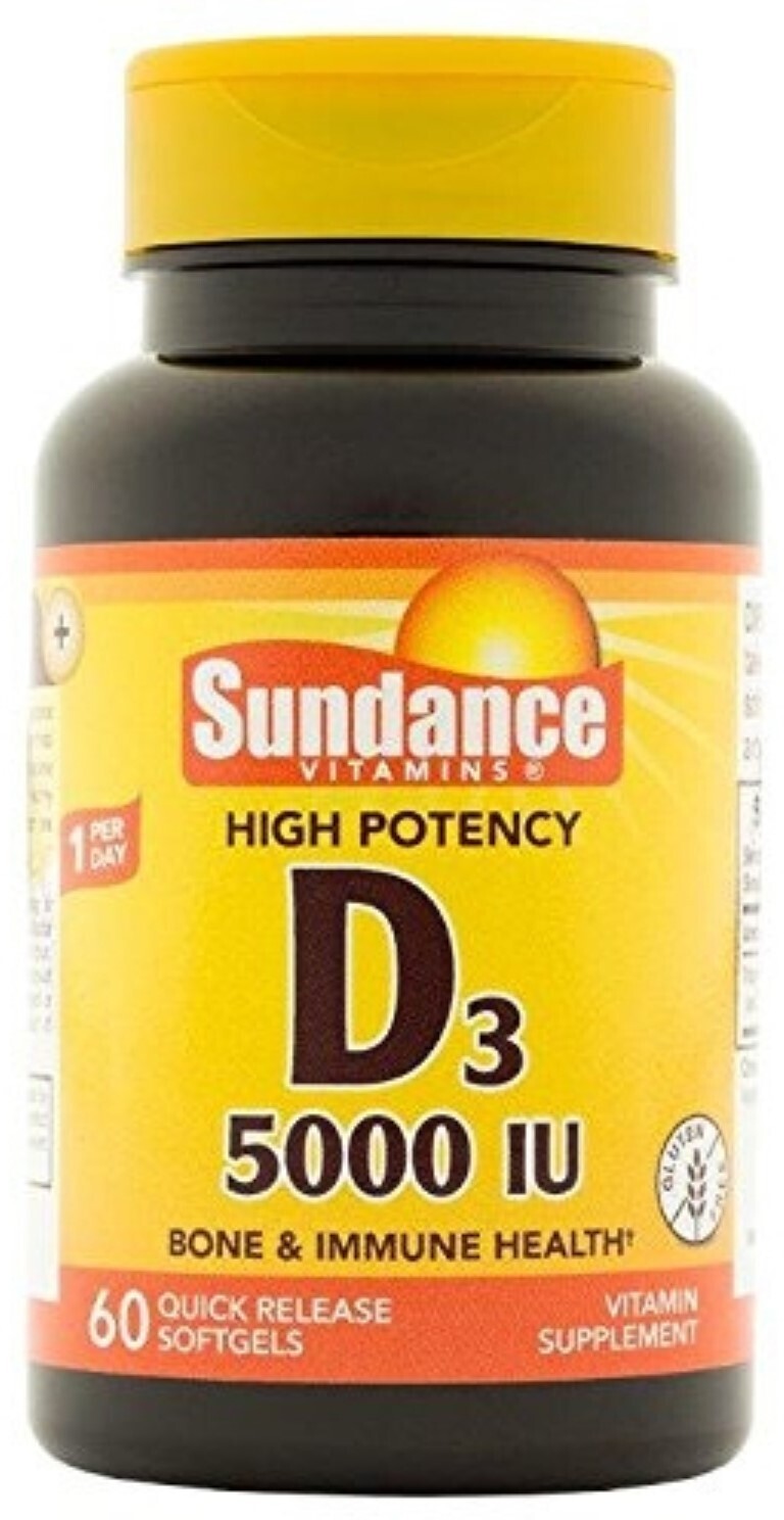 Sundance Vit D3 5000iu Softgels 60ct