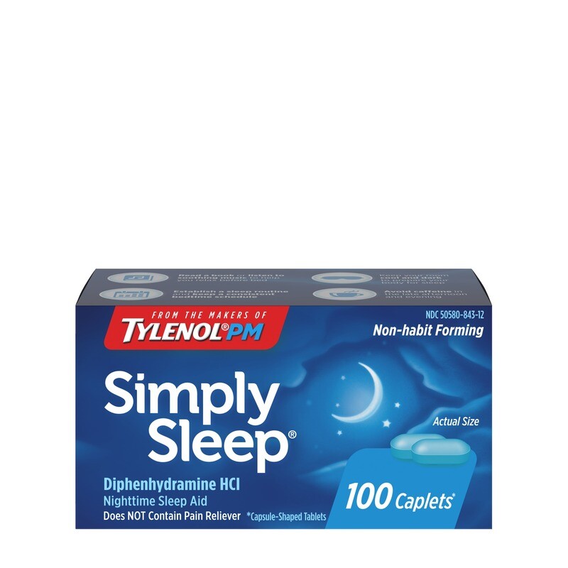 Simply Sleep 25 Mg Caplet 100ct
