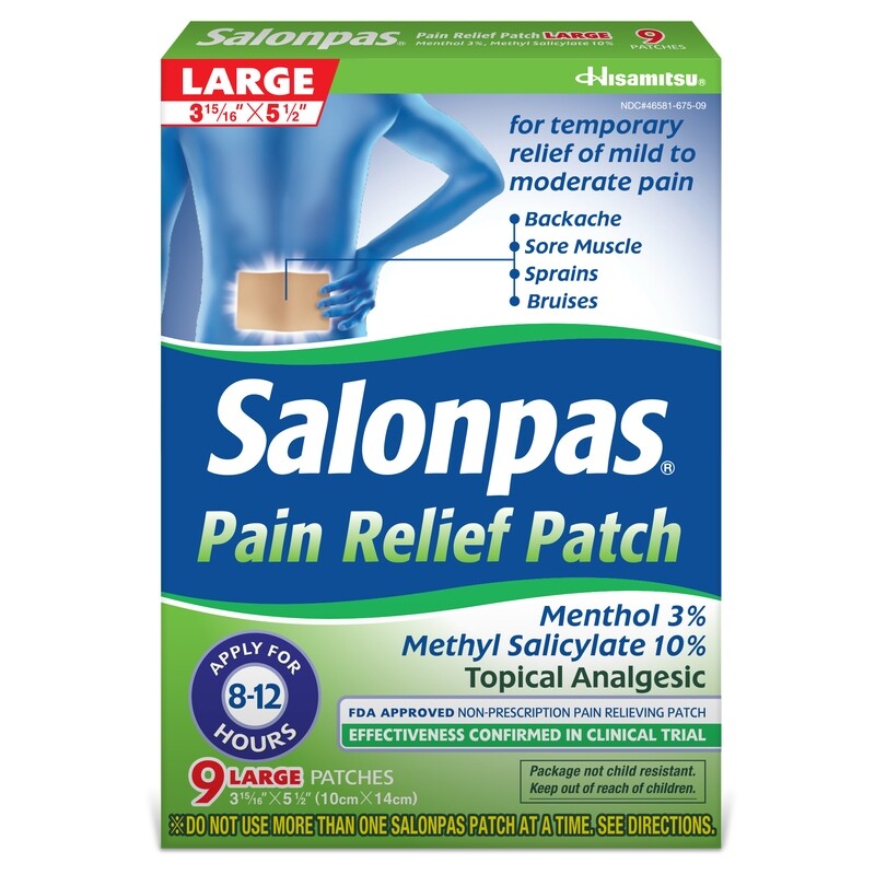 Salonpas 3-10% Patch 9ct