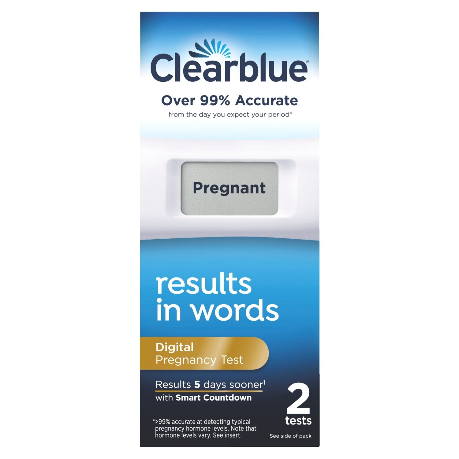 Clearblue Early Digital Pregnancy Test 2ct