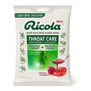 Ricola Max Throat Care Cherry Cough Drops 34ct