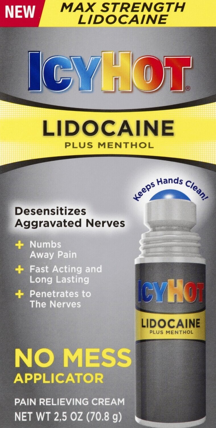 Icy Hot Lidocaine No Mess Applicator 2.5oz