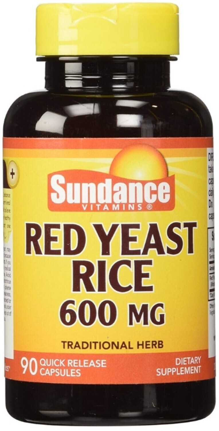 Sundance Red Yeast Rice 1200mg Capsules 90ct