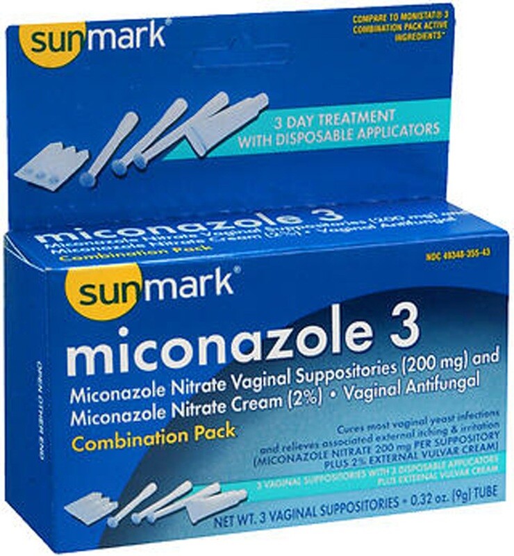 Sunmark Miconazole 3 Combo Pack