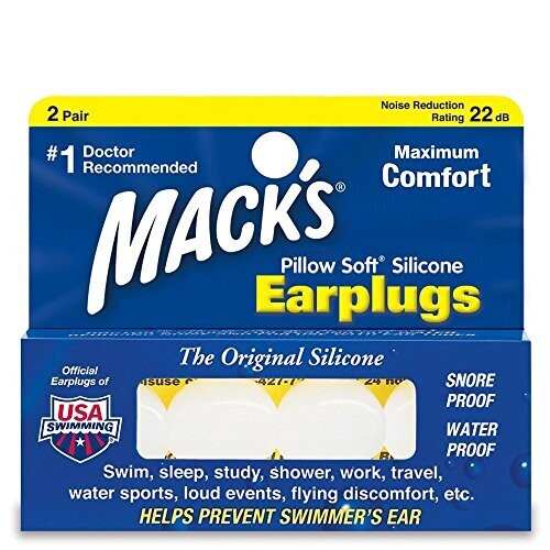 Mack&#39;s Silicone Earplugs 2 Pair