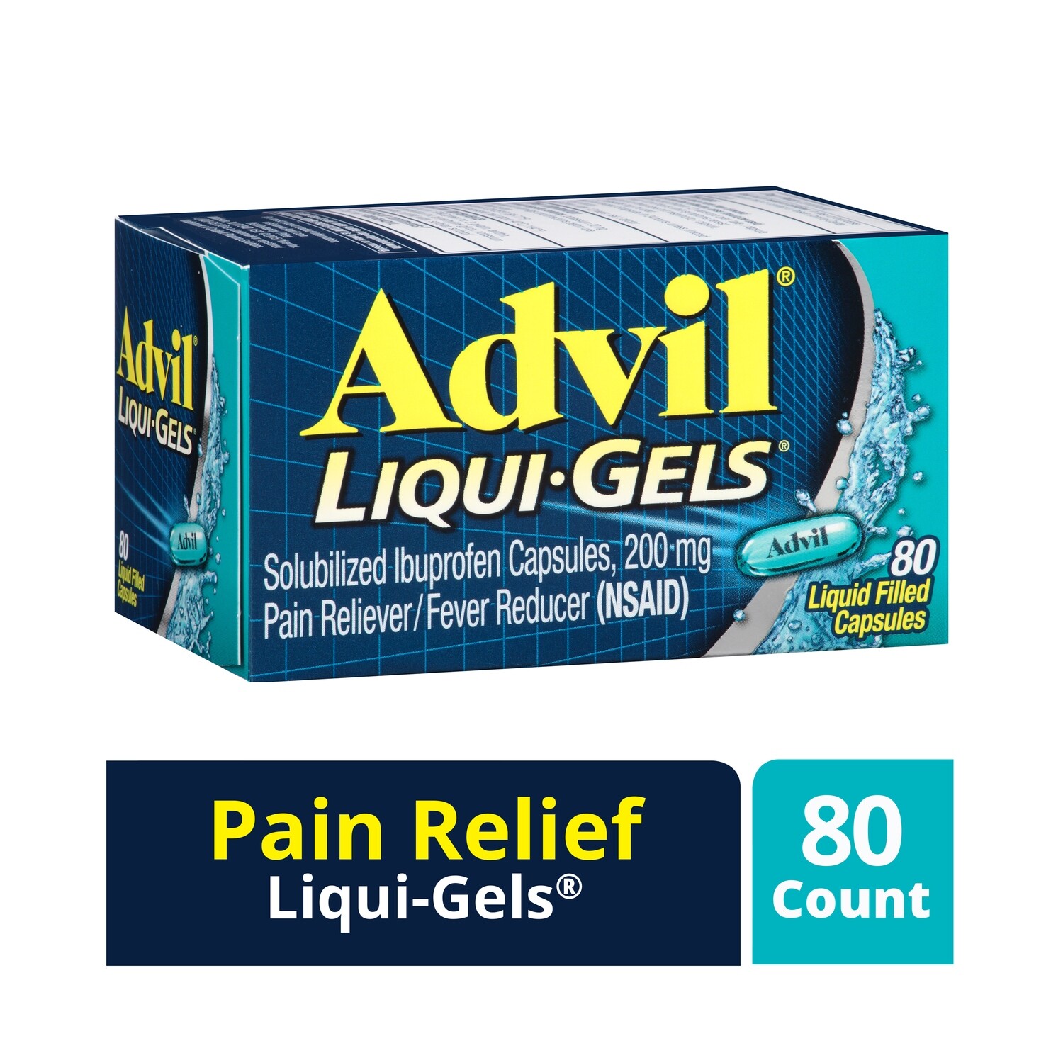 Advil Liqui-Gel 200 Mg Capsule 80ct