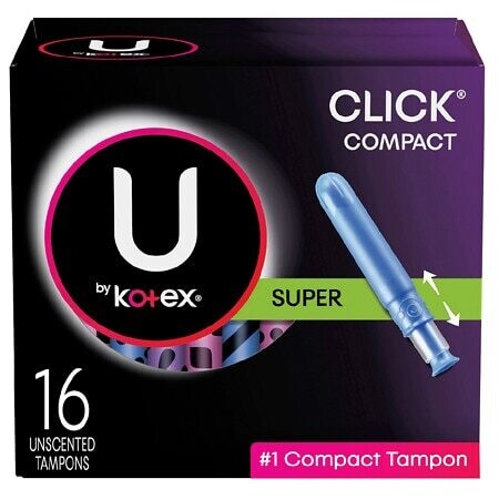 U By Kotex Click Compact Tampons Super  16ct