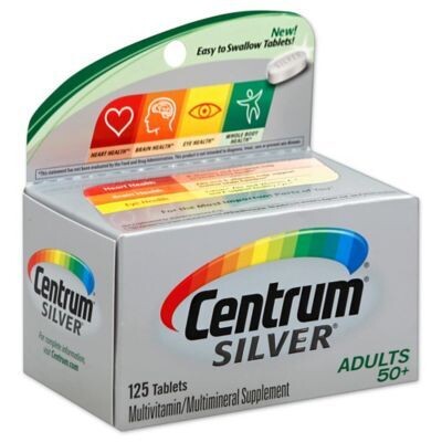 Centrum Silver Adults 50+ Tablets 125ct